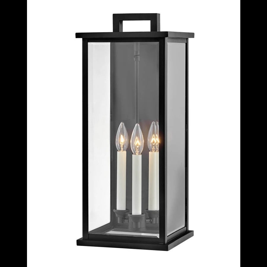 3 Light 22" Tall Outdoor Wall Sconce