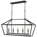 5-Light 40 Inch Wide Taper Candle Chandelier