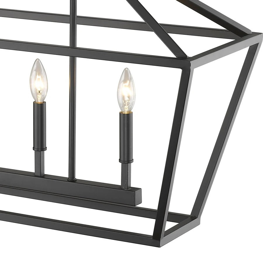 5-Light 40 Inch Wide Taper Candle Chandelier