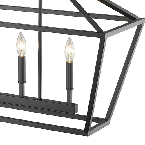 5-Light 40 Inch Wide Taper Candle Chandelier