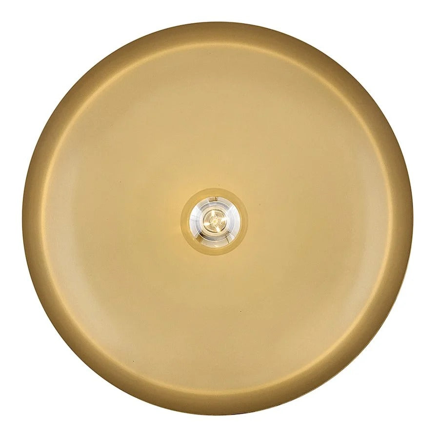 Vintage Brass and Glass Pendant Light